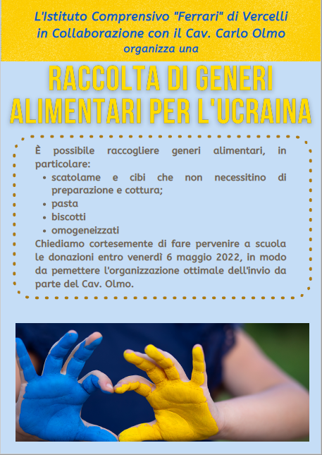 raccolta generi alimentari per lucraina